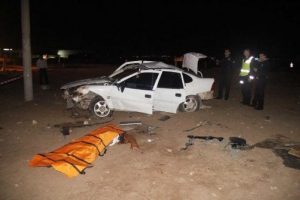 Şanlıurfa'da otomobil devrildi: 1 &ouml;l&uuml;, 2 yaralı