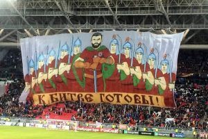 UEFA gecesinde damga vuran fotoğraf