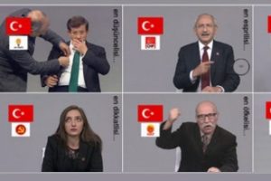Se&ccedil;im konuşmalarının kamera arkası kahkahaya boğdu