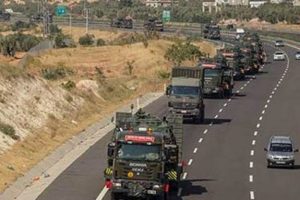 Gaziantep'ten b&uuml;y&uuml;k askeri sevkiyat
