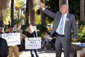 Bodrum'da RES eylemi