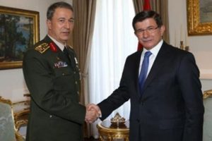 Davutoğlu, Akar ile g&ouml;r&uuml;şt&uuml;
