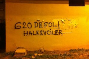 G-20 karşıtı slogan yazıp, paylaştılar