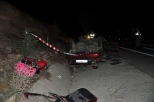 Domuza &ccedil;arpan ara&ccedil; takla attı: 5 yaralı