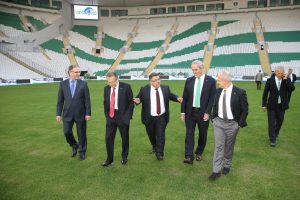 Başkanlardan Timsah Arena'ya teknik inceleme