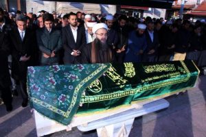 Nakşibendi şeyhinin eşi t&uuml;rbeye defnedildi