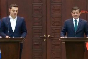 Davutoğlu ile &Ccedil;ipras'tan ortak a&ccedil;ıklama
