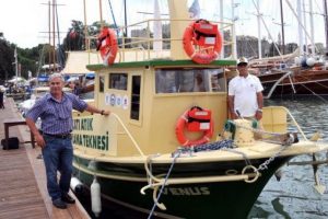Bodrum'un &ccedil;evreci denizcisi son yolculuğuna uğurlandı