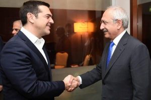 Kılı&ccedil;daroğlu, Yunanistan Başbakanı &Ccedil;ipras'la g&ouml;r&uuml;şt&uuml;