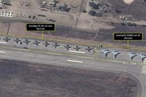 Muhalifler, Rus havaalanına topla saldırdı