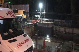 Metro şantiyesinde iş kazası: 1 &ouml;l&uuml;