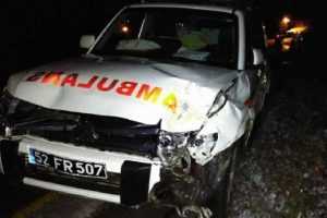 Ordu'da 112 ambulansı kaza yaptı