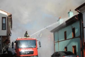 Eskişehir'de tarihi evde yangın