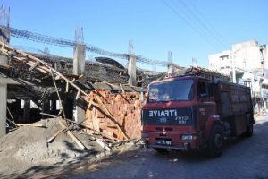 Kahta'da inşaat &ccedil;&ouml;kt&uuml;: 1 iş&ccedil;i yaralı