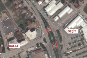 Bursa Ge&ccedil;it Kavşağı'nda trafik d&uuml;zenlemesi