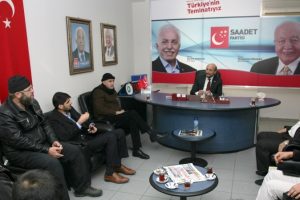 Filistin Alimler Birliği Bursa Saadet Partisi'ne ziyaret