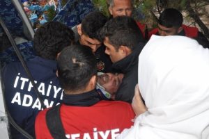 Kamyonda &ouml;l&uuml;m kalım savaşı