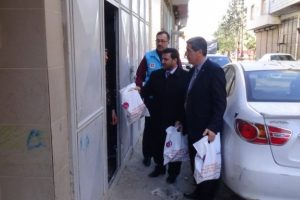 Kilis'te Suriyelilere 25 bin ton et dağıtıldı