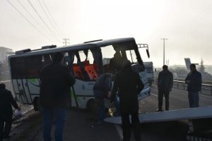 Tekirdağ'da siste zincirleme kaza: 14 yaralı