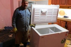 Erzurum'da a&ccedil; kalan ayı eve girdi!