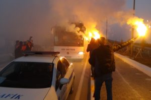 Galatasaray, Kastamonu'da coşkuyla karşılandı