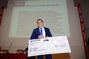 Bursa iş d&uuml;nyasına 'sahte &ccedil;ek' dersi!