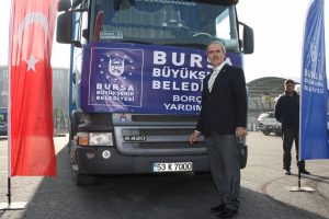 Bursa'dan Suriye'deki T&uuml;rkmenlere 4 TIR insani yardım