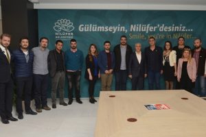 Bursa CHP Nil&uuml;fer İl&ccedil;e Gen&ccedil;lik Kolları'ndan Bozbey'e ziyaret