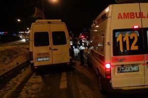 Kar yağışı kazayı da beraberinde getirdi