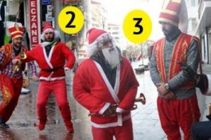 Noel babayı yakalayıp M&uuml;sl&uuml;man yaptılar!