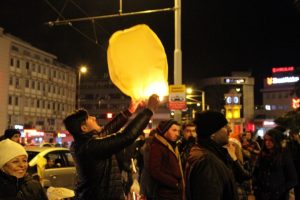 Bursa'da yılbaşında dilek balonları u&ccedil;uruldu