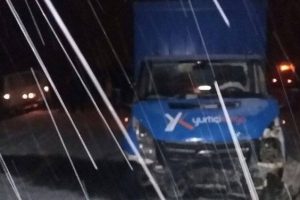 Kargo minib&uuml;s&uuml; kaza yaptı: 2 yaralı