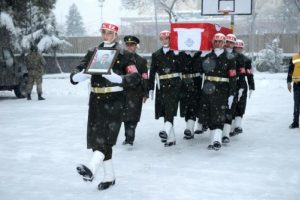 Sur'da şehit edilen asker memleketine uğurlandı