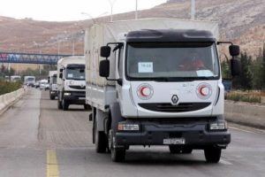 Uluslararası yardım konvoyu kuşatma altındaki Madaya'ya ulaştı