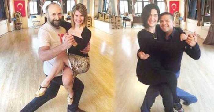Berg&uuml;zar Korel ve Halit Ergen&ccedil; tango dersi almaya başladı