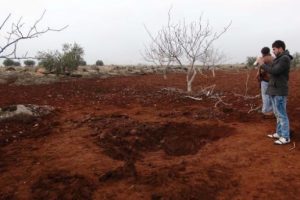 Kilis'te boş araziye havan mermisi d&uuml;şt&uuml;