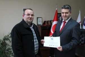 Bursa'da 'İyi dersler şof&ouml;r amca' projesinde sertifikalar dağıtıldı
