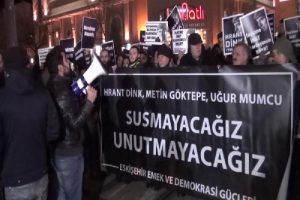 Eskişehir'de Hrant Dink y&uuml;r&uuml;y&uuml;ş&uuml;ne polis izin vermedi