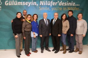 Yeni y&ouml;netimin ilk ziyareti Başkan Bozbey'e