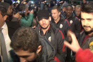 Galatasaray'a Ankara'da coşkulu karşılama