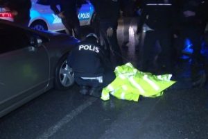 Erdoğan'ın konvoy g&uuml;zergahında kaza: 1 polis yaralı