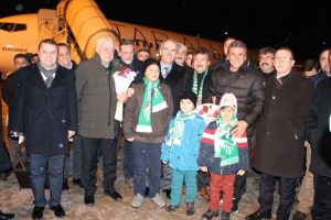 Bursaspor'a muhteşem karşılama
