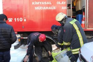 Mahkeme binasında &ccedil;amaşır suyu ve tuz ruhu paniği