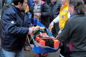 Samsun'da asans&ouml;r kazası: 2 yaralı