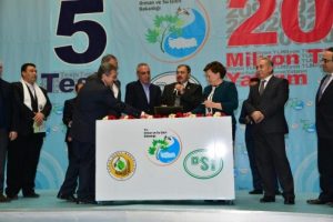 Bakan Eroğlu ile Sarı 209 milyon liralık 5 tesisin temelini attı