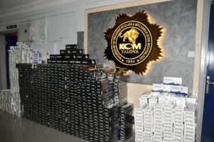 Yalova'da ka&ccedil;ak sigara operasyonu