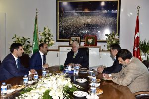 Edebali'den Bursaspor Başkanı Ay'a ziyaret