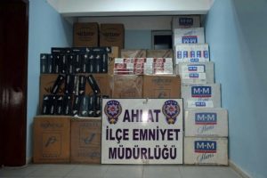 Bitlis'te ka&ccedil;ak sigara operasyonu
