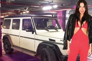 Asena Erkin cipini engellilere ayrılan b&ouml;l&uuml;me park etti