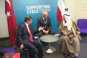 Davutoğlu Kuveyt Emiri ile bir araya geldi